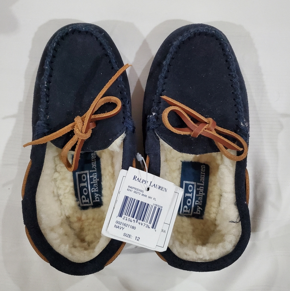 Polo Ralph Lauren Boy's Moccasin Slippers